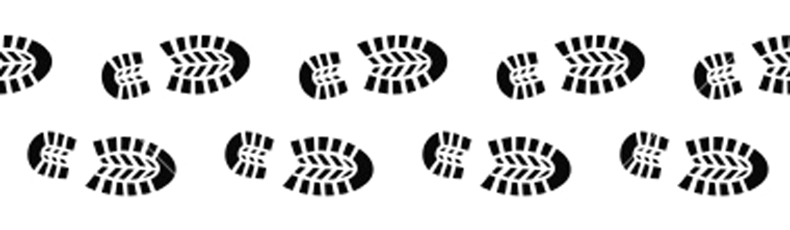 walking shoe prints