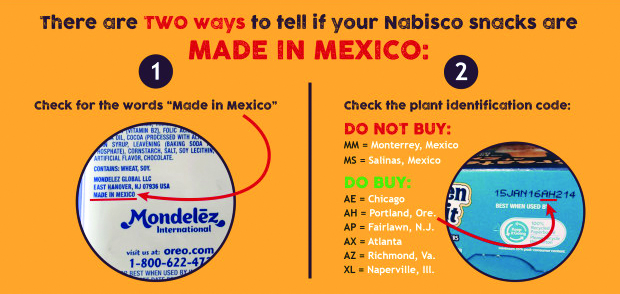 AFL-CIO endorsement of BCTGM’s boycott of “Made in Mexico” Mondelez International snack foods