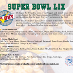 Super Bowl Party: Union-Made in America