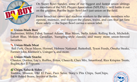 Super Bowl Party: Union-Made in America