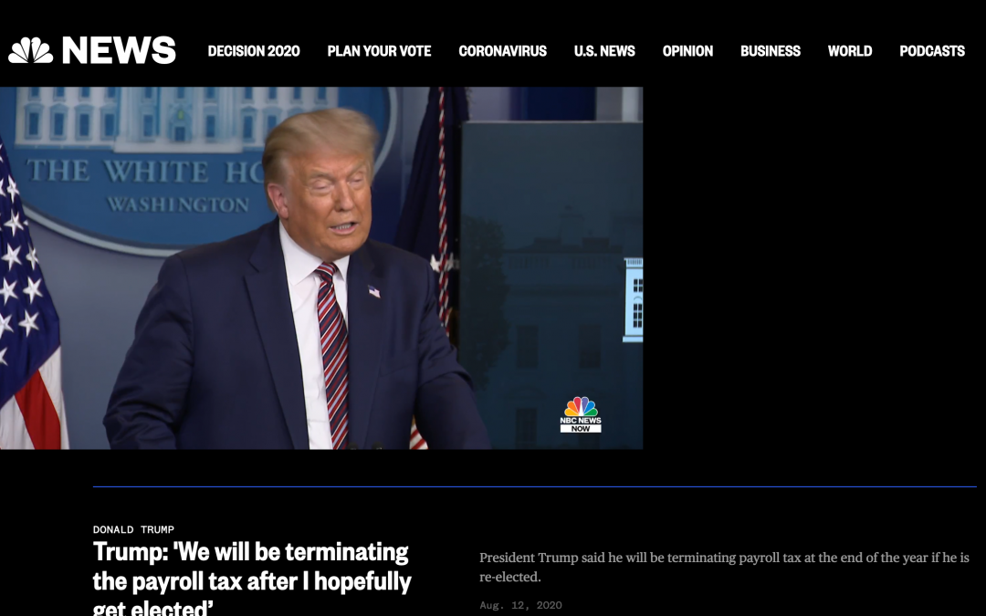 Donald Trump: If Reelected, I will “Terminate” Social Security