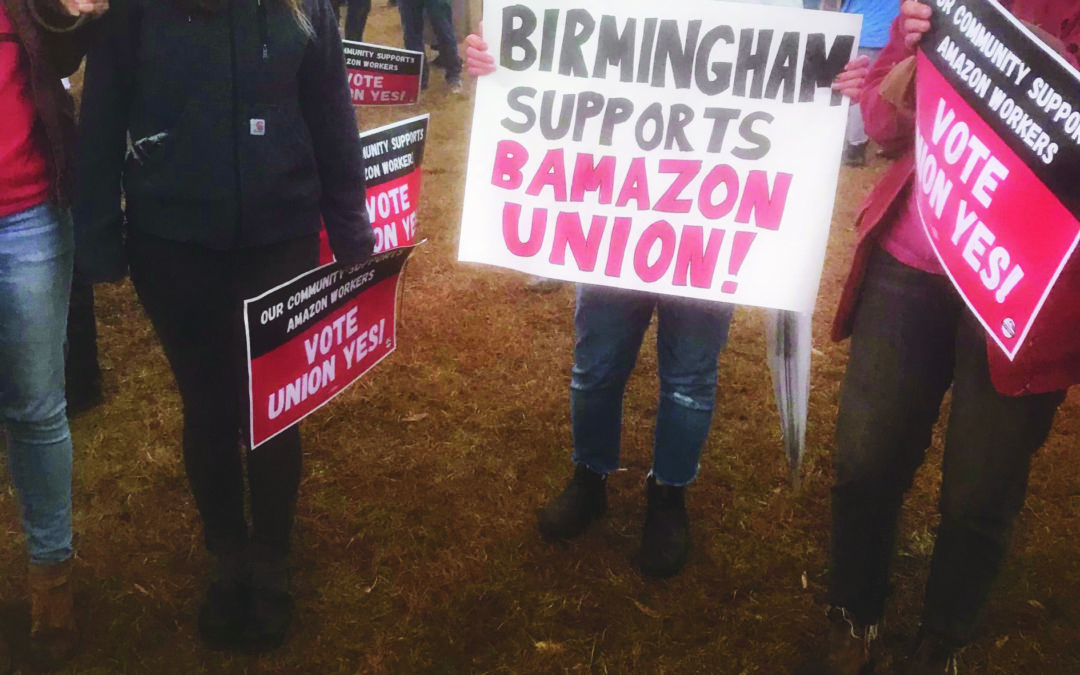 America Watches as an Historic Vote to Unionize an Amazon Warehouse in the Deep South Brings Labor Issues to the Forefront