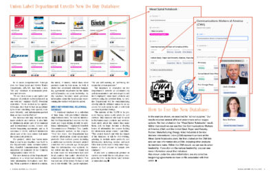 Union Label Department Unveils New Do Buy Database