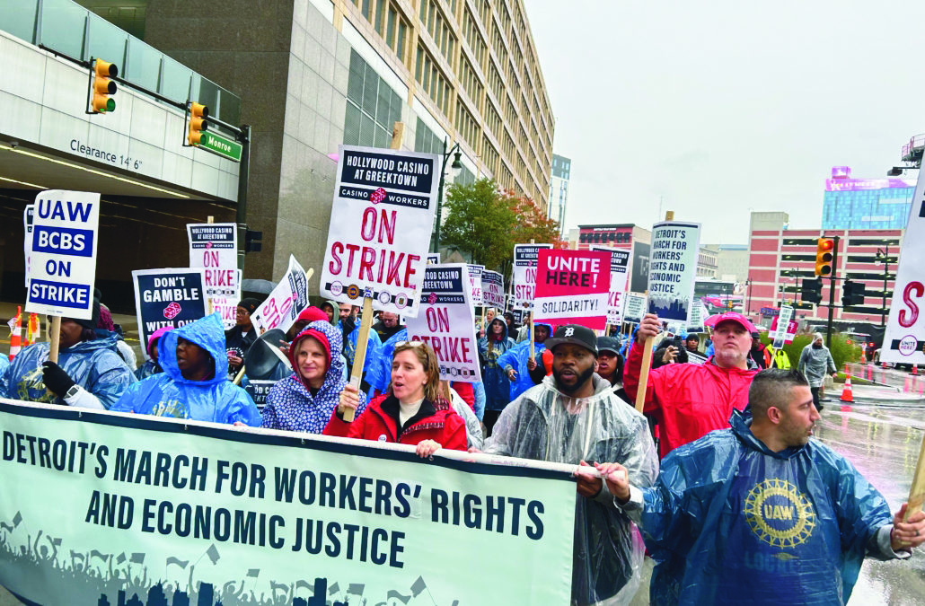 Detroit Casino Workers On Strike