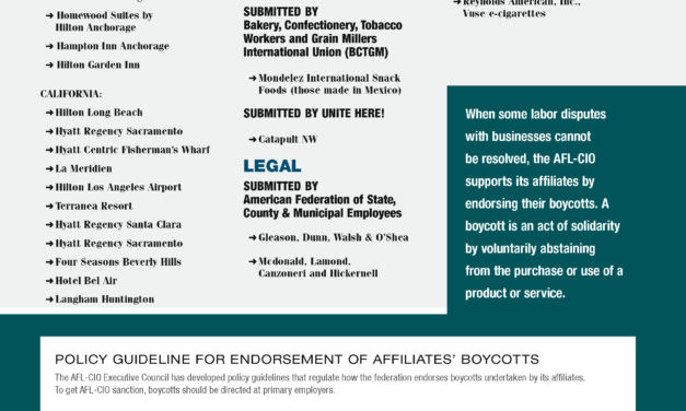 Boycott List Mar-Apr 2024
