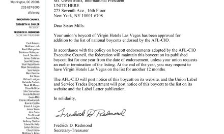 Virgin Hotels Las Vegas Added to Official Boycott List