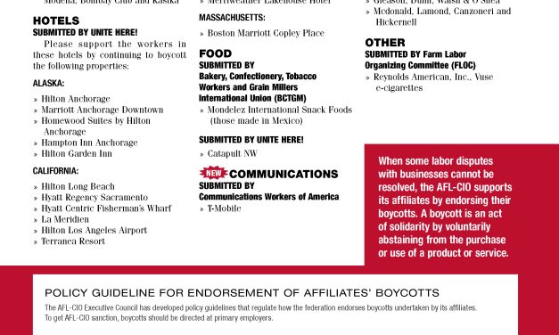 Boycott List–Sep-Oct 2025
