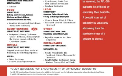 Montgomery County Conference Center Added to AFL-CIO National Boycott List