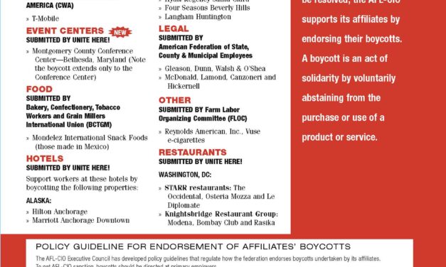 Boycott List — SEP-OCT 2026