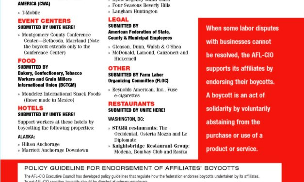 New Boycott Added — August 24, 2026
